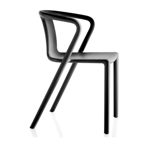 stackable style, Terrace chair Air armchair black