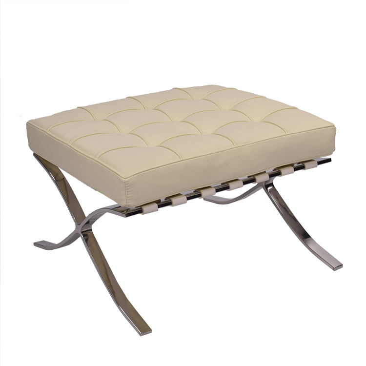Ludwig Mies vd Rohe style, Ottoman Barcelona Pavillion cream