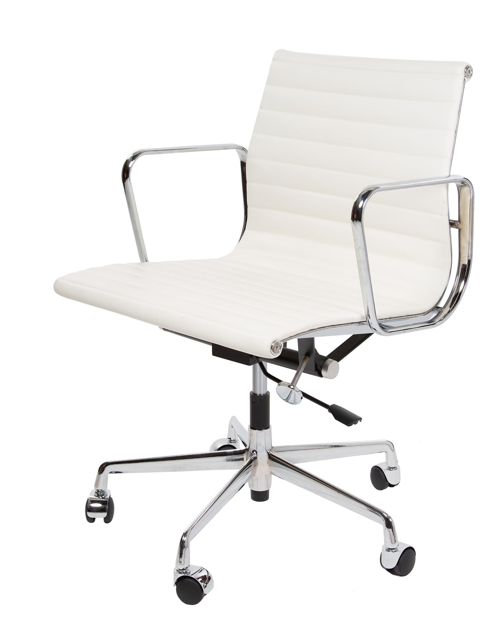 Charles Eames style, Office chair EA117 Leather cream