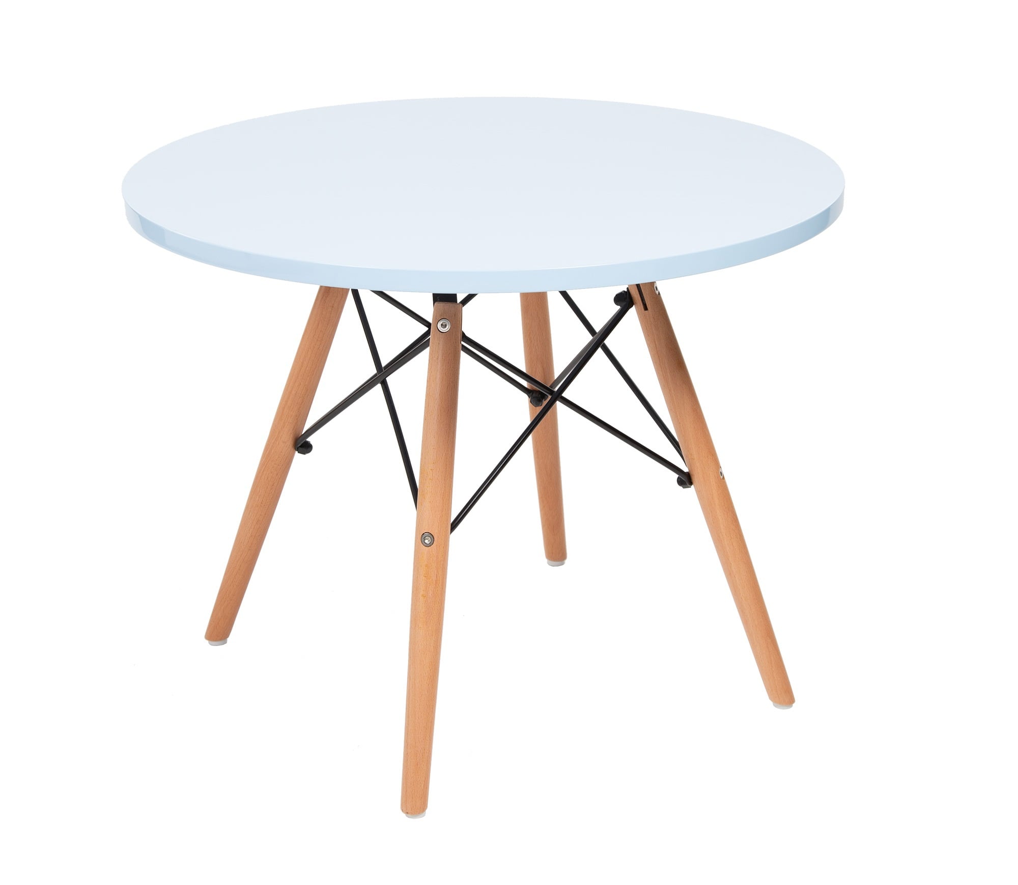 Charles Eames style, Children's table CTW junior round Light Blue