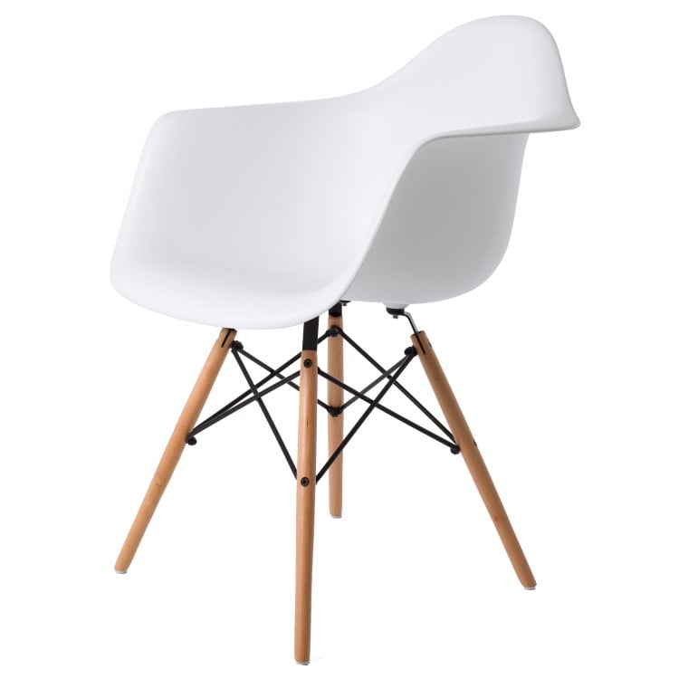 Charles Eames style, Dining chair DAW PP white