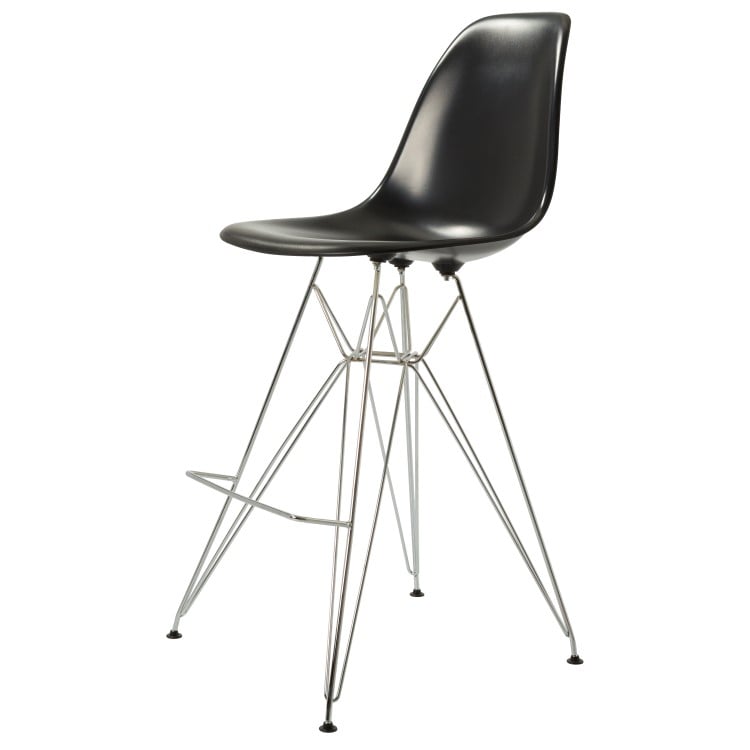 Charles Eames style, Barstool DSR glossy ABS black