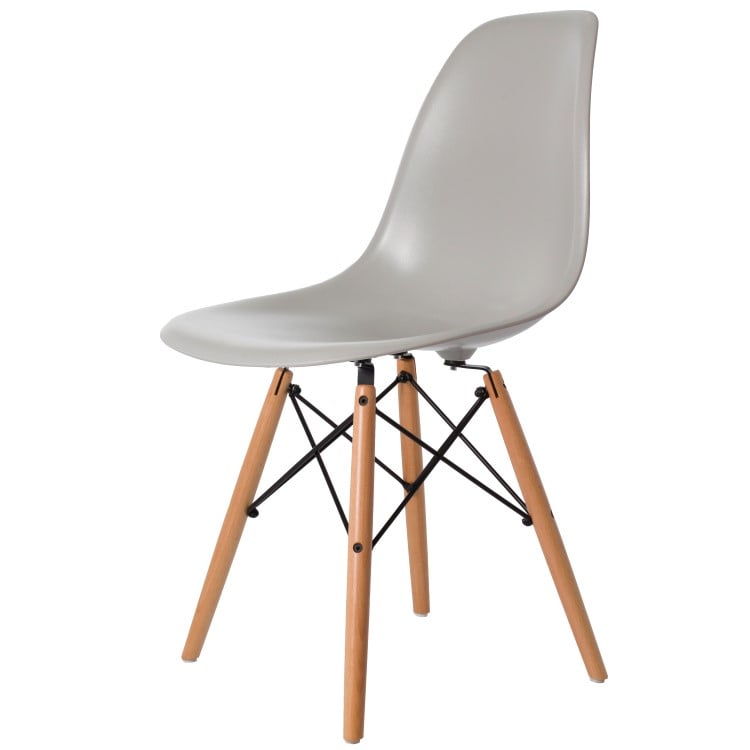 Charles Eames style, Dining chair DSW ABS lightgrey