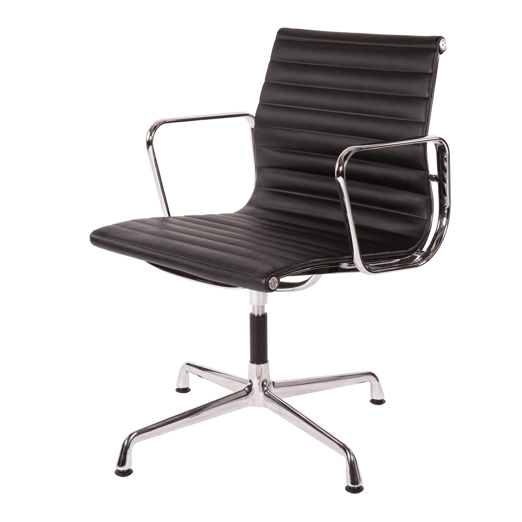 Charles Eames style, Conference chair EA108 Leather black