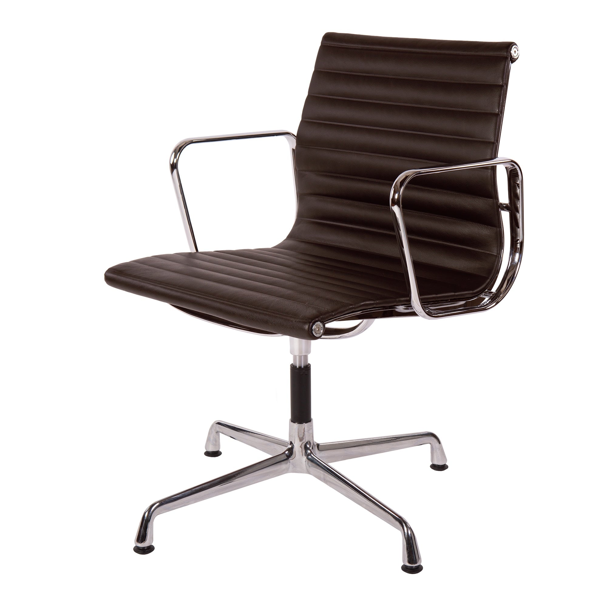 Charles Eames style, Conference chair EA108 Leather brown
