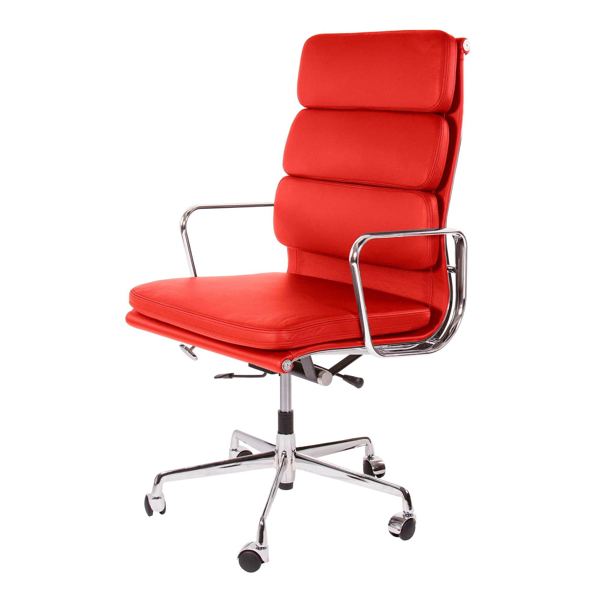 Charles Eames style, Executive chair EA219 Leather red
