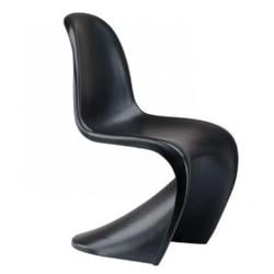 Verner Panton style, Dining chair Panton S-seat glossy black