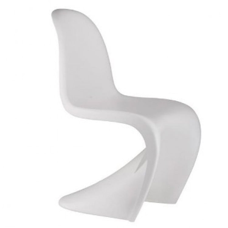 Verner Panton style, Children's chair Panton S-seat glossy white