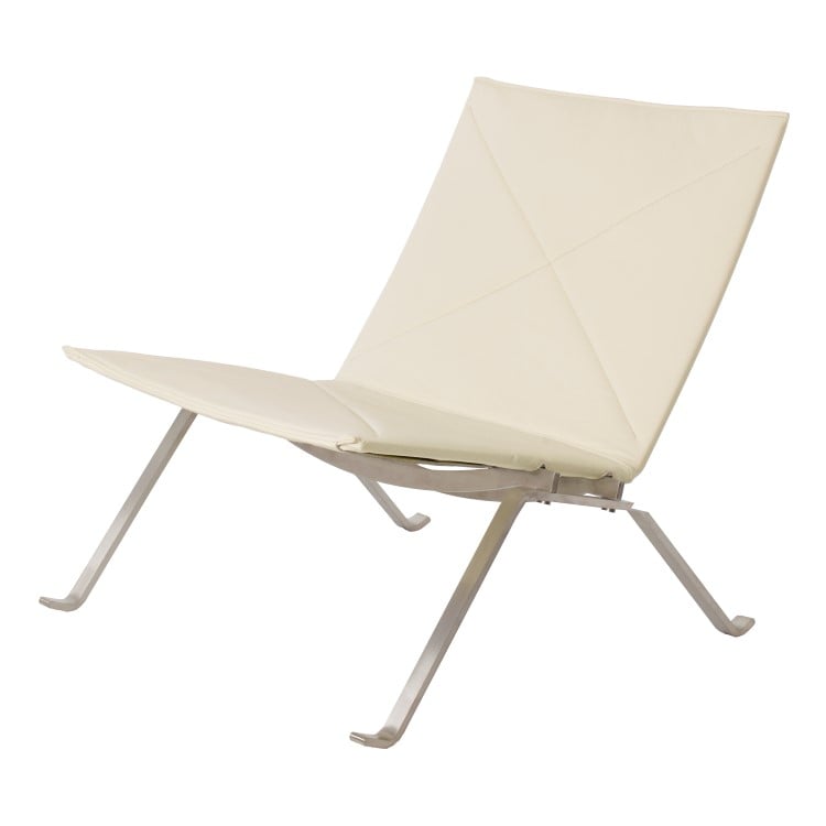 Poul Kjaerholm style, Lounge chair PK22 ivory