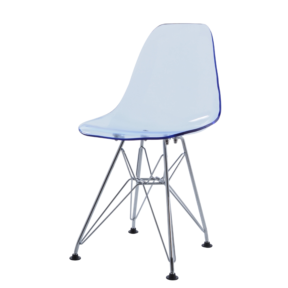 Charles Eames style, Children's chair DSR Junior transparent blue