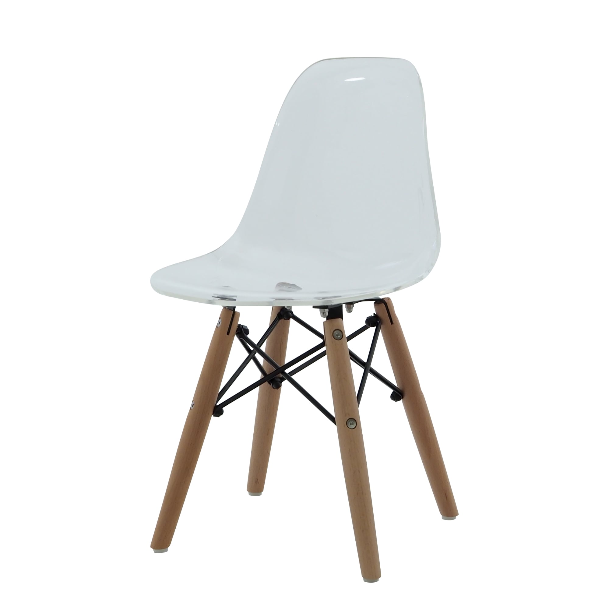 Charles Eames style, Children's chair DSW Junior transparent white