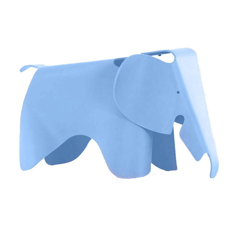 Charles Eames style, Elephantchair Elephant Junior Light Blue