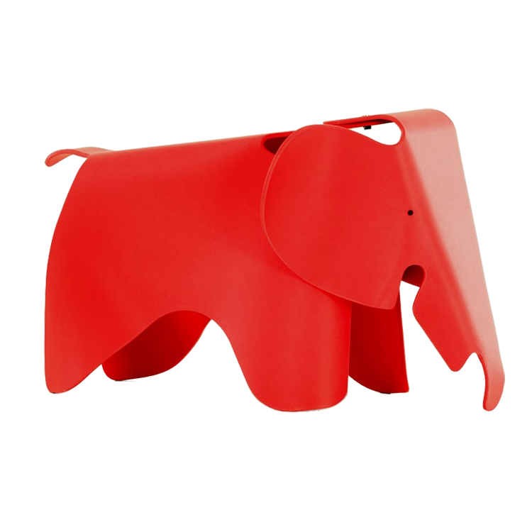 Charles Eames style, Elephantchair Elephant Junior red