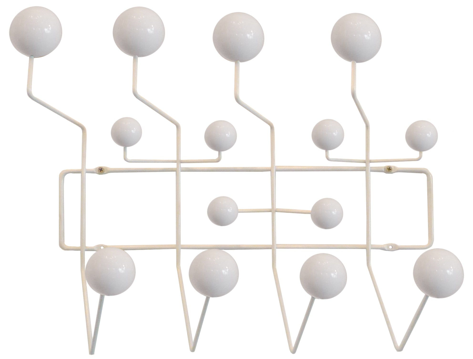 Charles Eames style, Peg Hang it all white