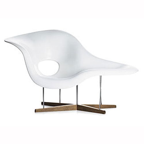 Charles Eames style, Lounge chair La Chaise chair white