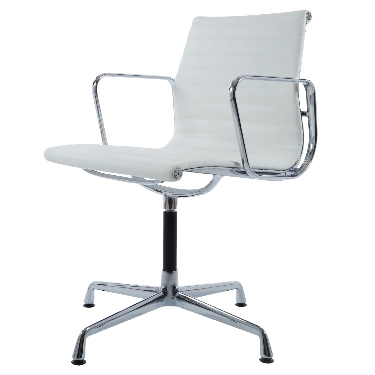 Charles Eames style, Conference chair EA108 Leather white