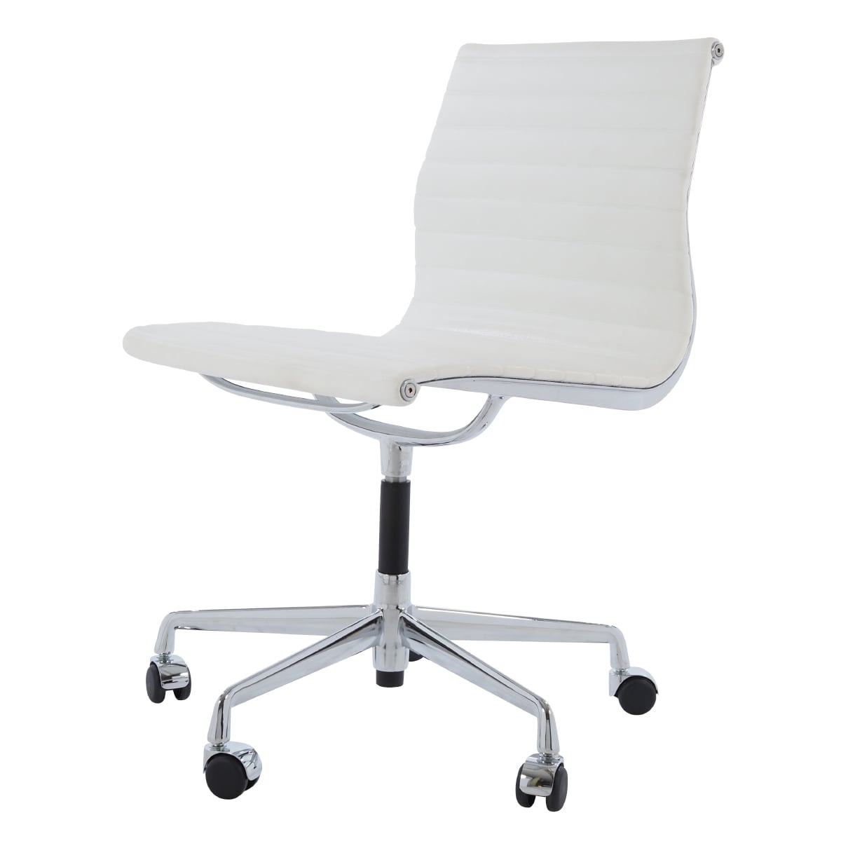 Charles Eames style, Conference chair EA105 Leather white