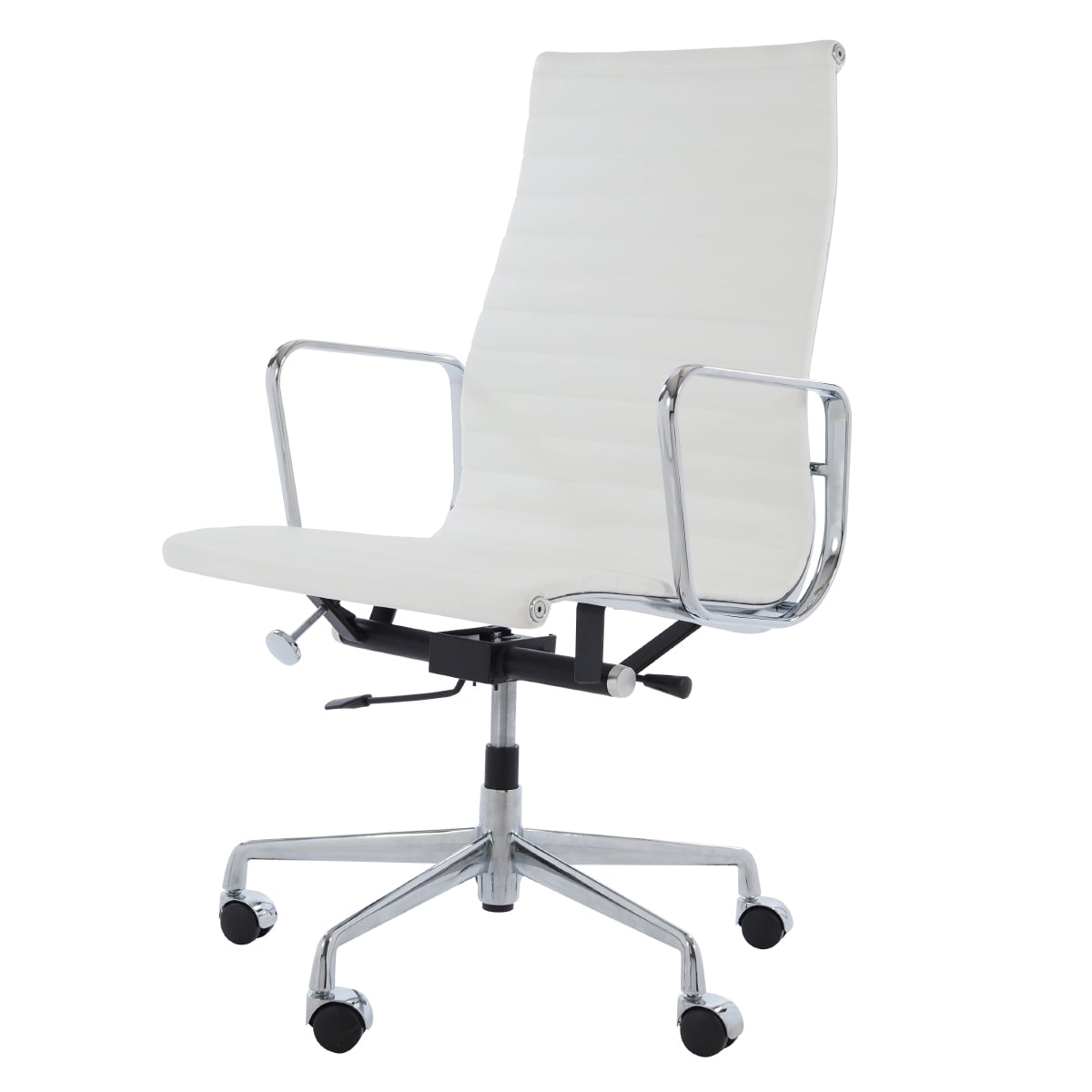 Charles Eames style, Office chair EA119 Leather white