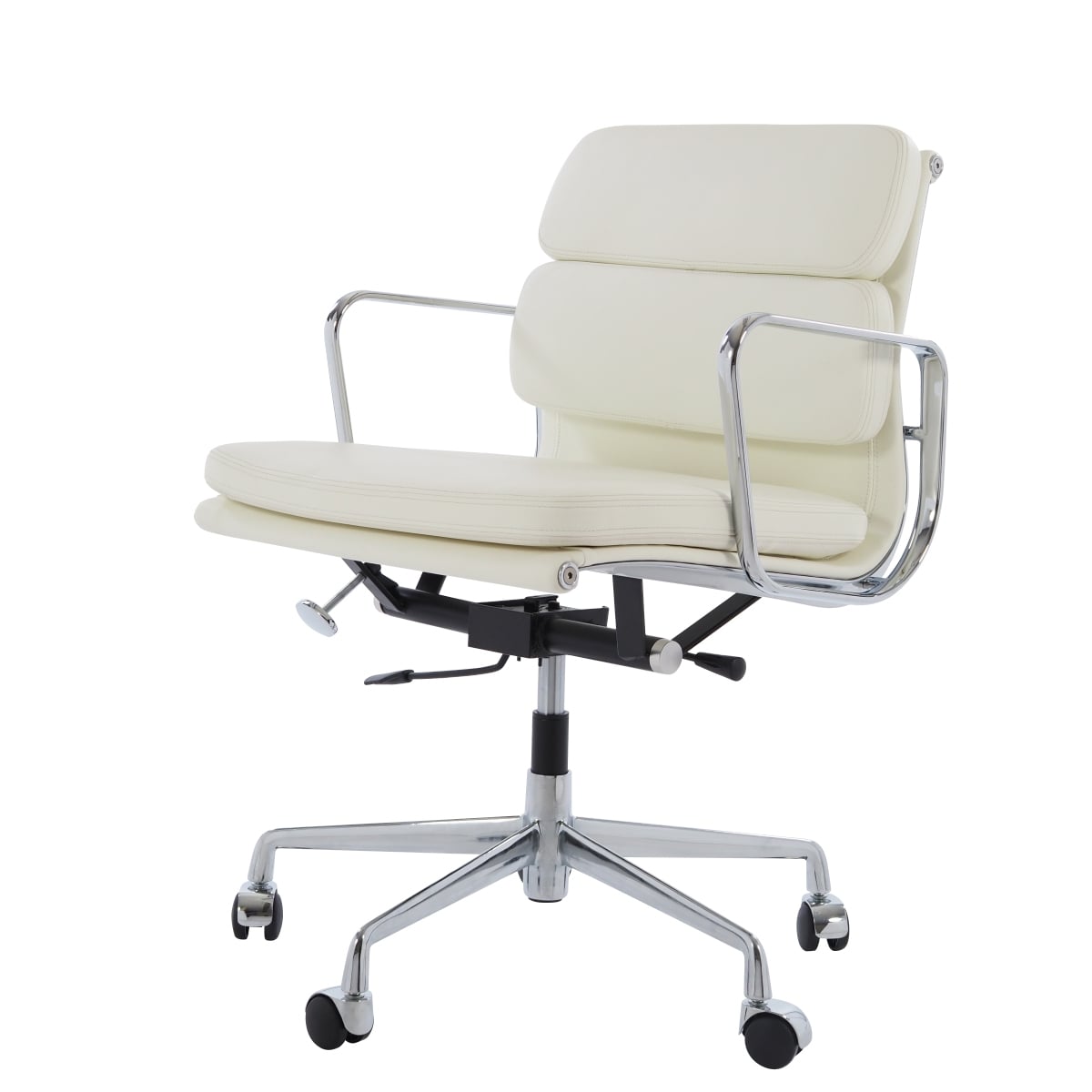 Charles Eames style, Office chair EA217 Leather cream