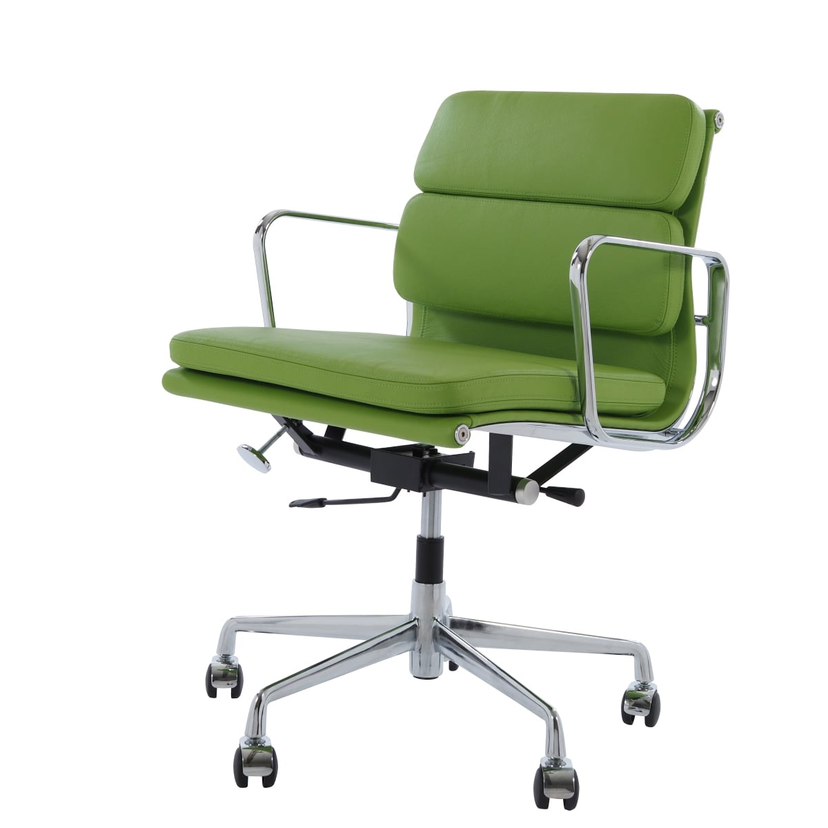 Charles Eames style, Office chair EA217 Leather Green