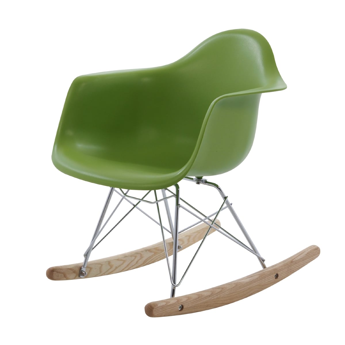 Charles Eames style, Rocking chair RAR Junior Lightgreen