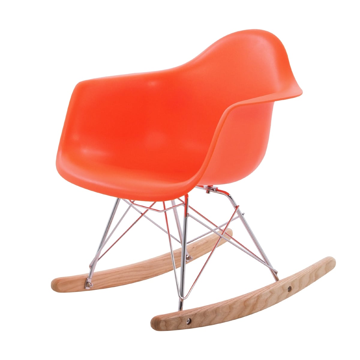Charles Eames style, Rocking chair RAR Junior orange