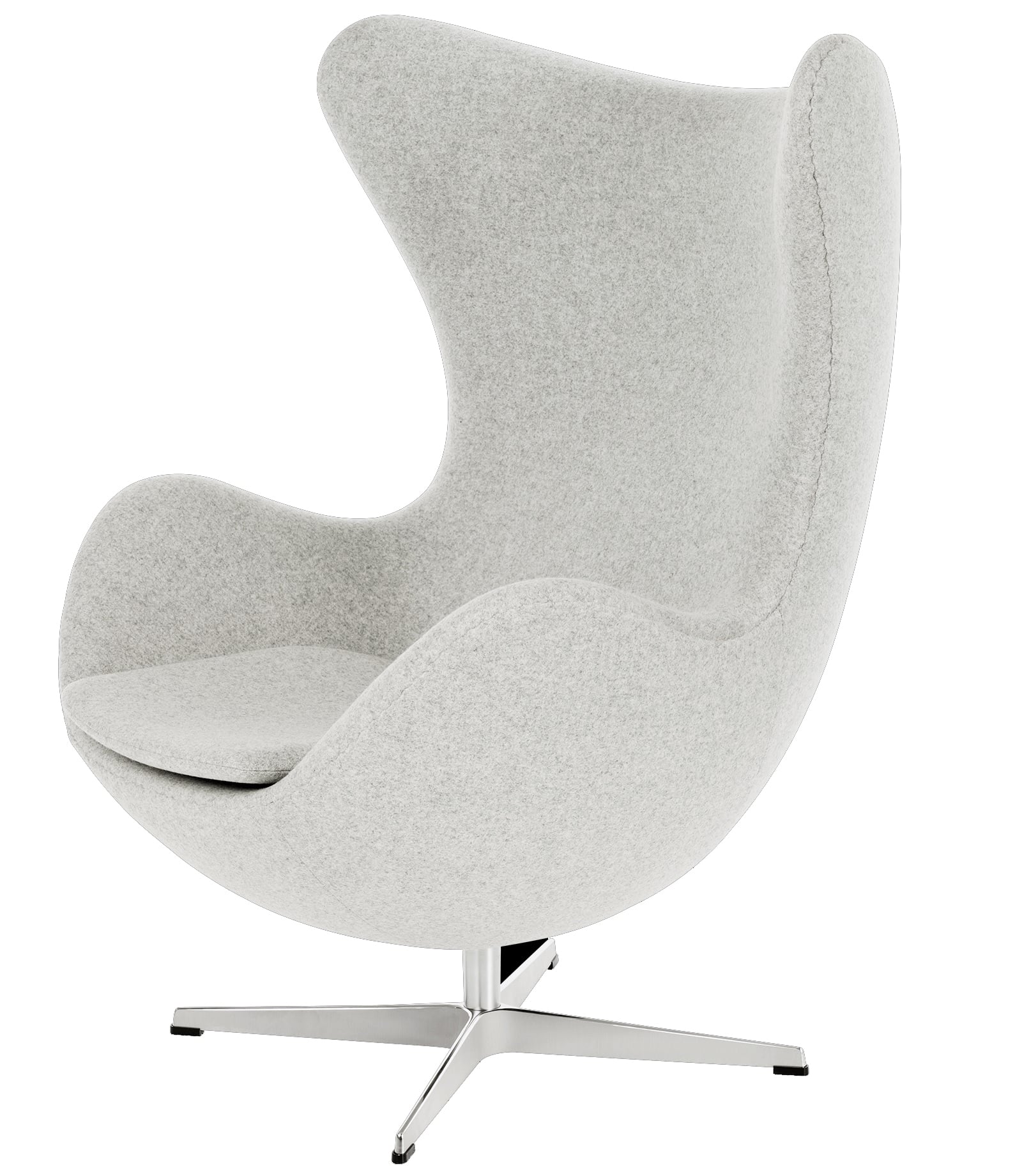 Arne Jacobsen style, Lounge chair Egg chair Cashmere Lightgrey