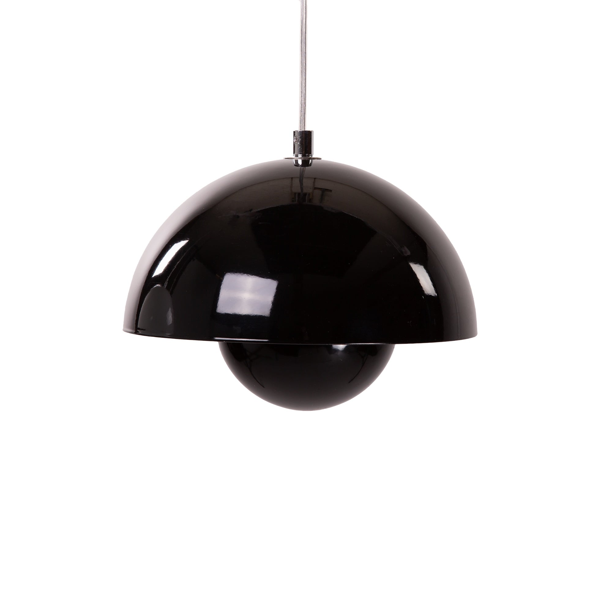 Verner Panton style, Pendant light Flower Pot VP1 black