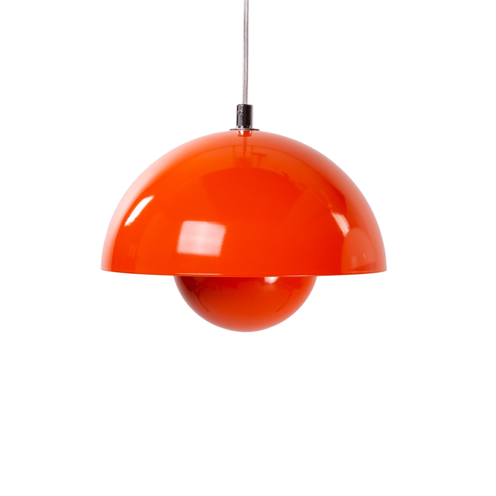 Verner Panton style, Pendant light Flower Pot VP1 orange