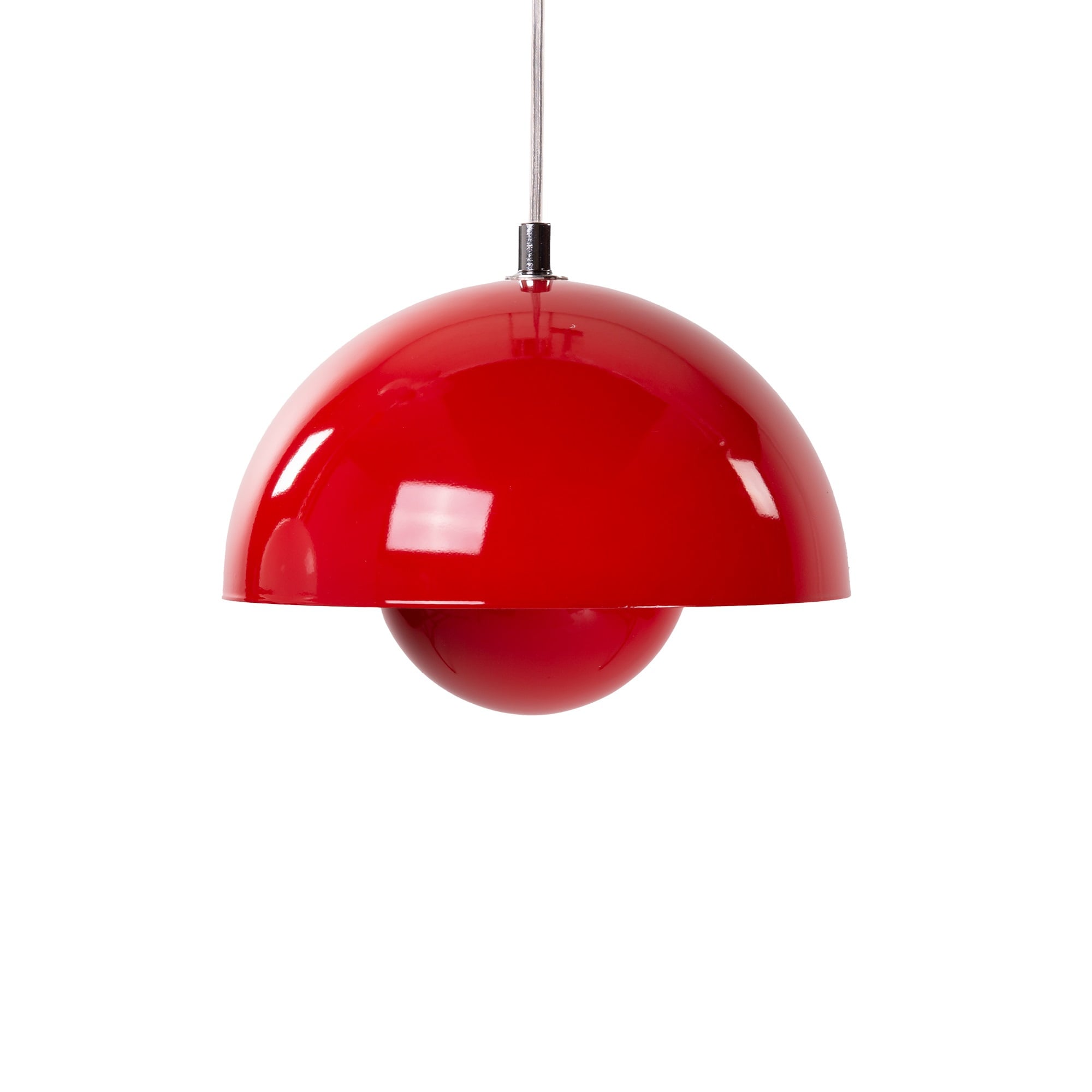 Verner Panton style, Pendant light Flower Pot VP1 red