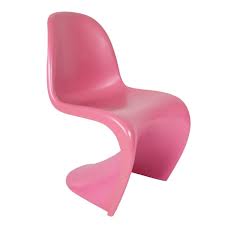 Verner Panton style, Children's chair Panton S-seat glossy pink