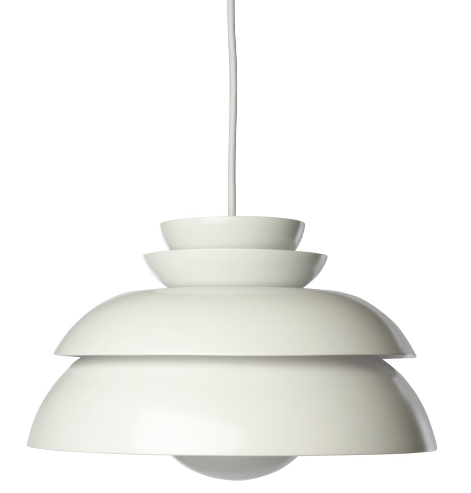 Verner Panton style, Pendant light Concert P1 white