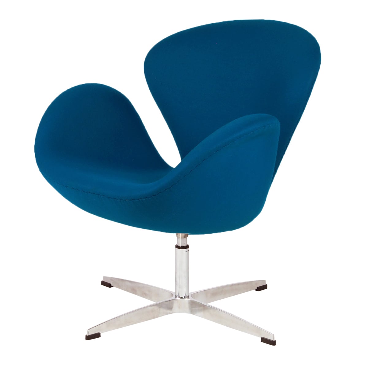 Arne Jacobsen style, Lounge chair Swan Cashmere blue