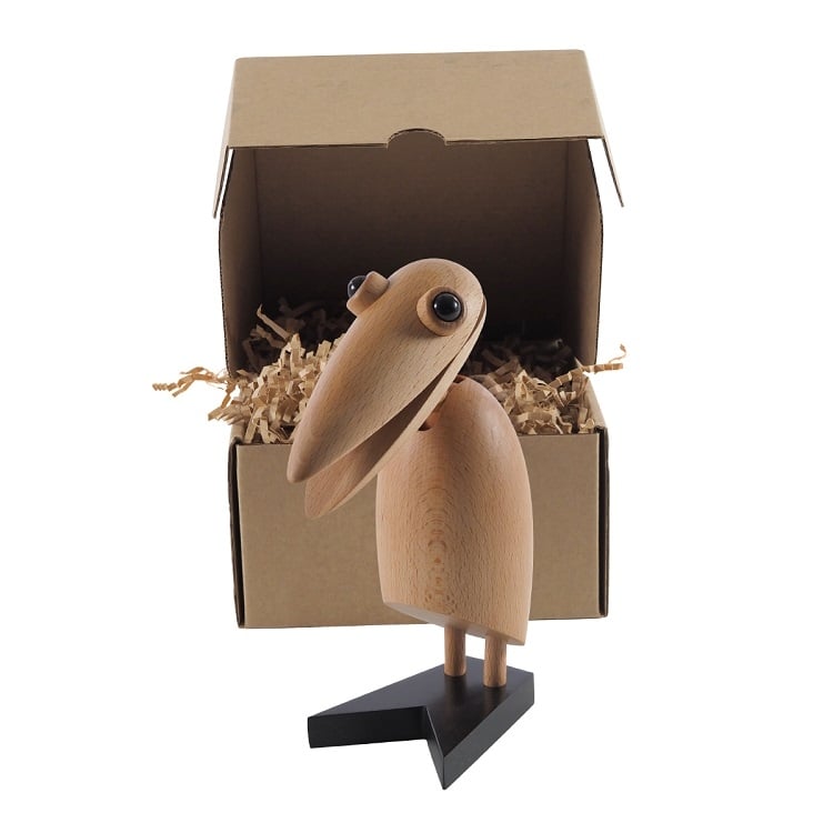 Dominidesign style, Wooden doll Clip bird natural