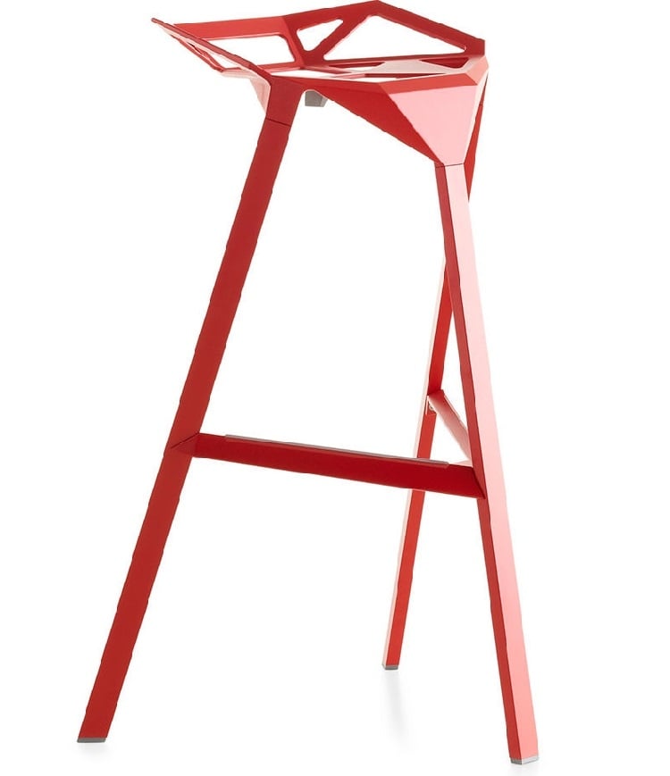 Konstantin Grcic style, Barstool One stool red