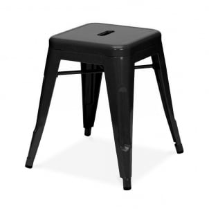 Xavier Pauchard style, Stool Tolix style barstool 48cm matt black