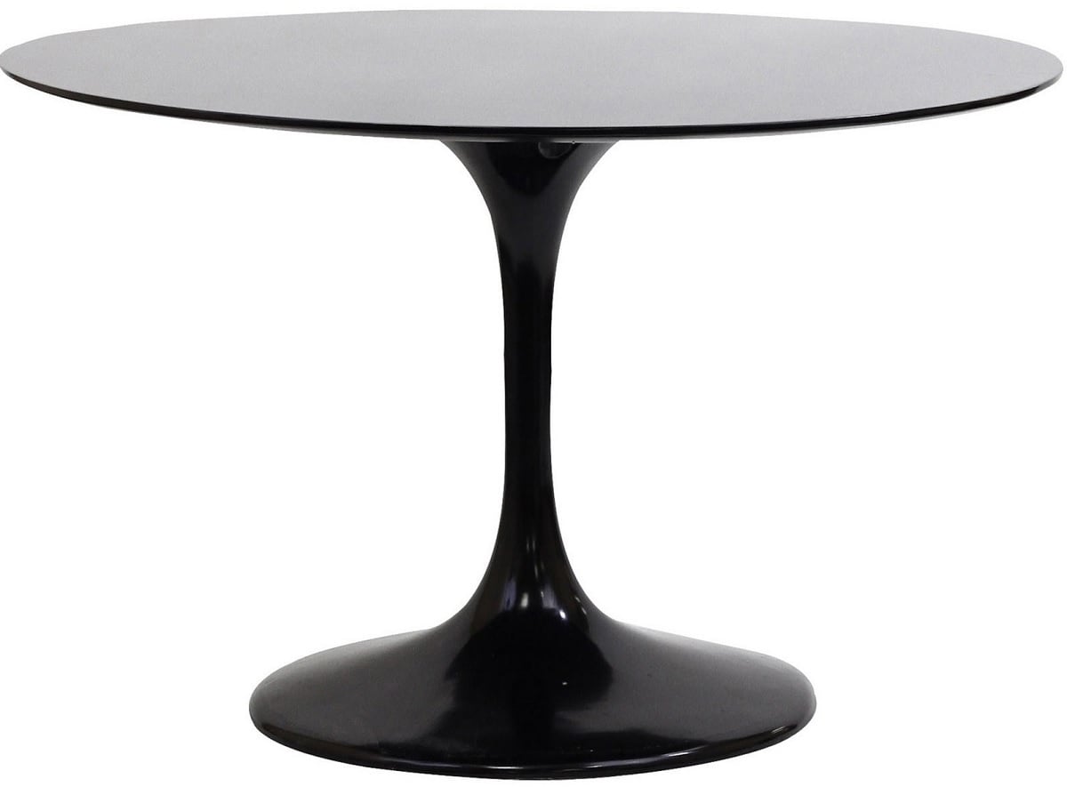 Eero Saarinen style, Dining table Tulip Table 120cm Black (Matt)