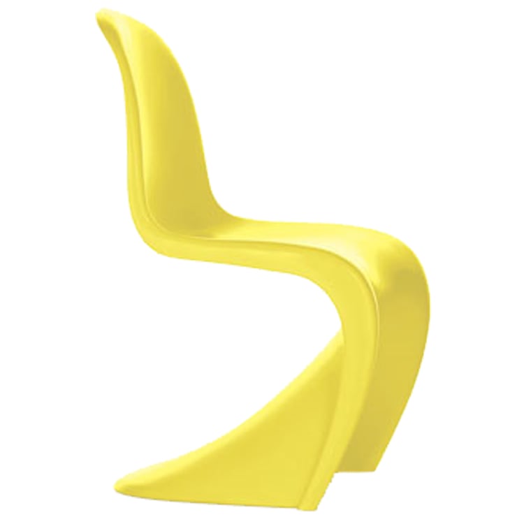 Verner Panton style, Children's chair Panton S-seat glossy yellow