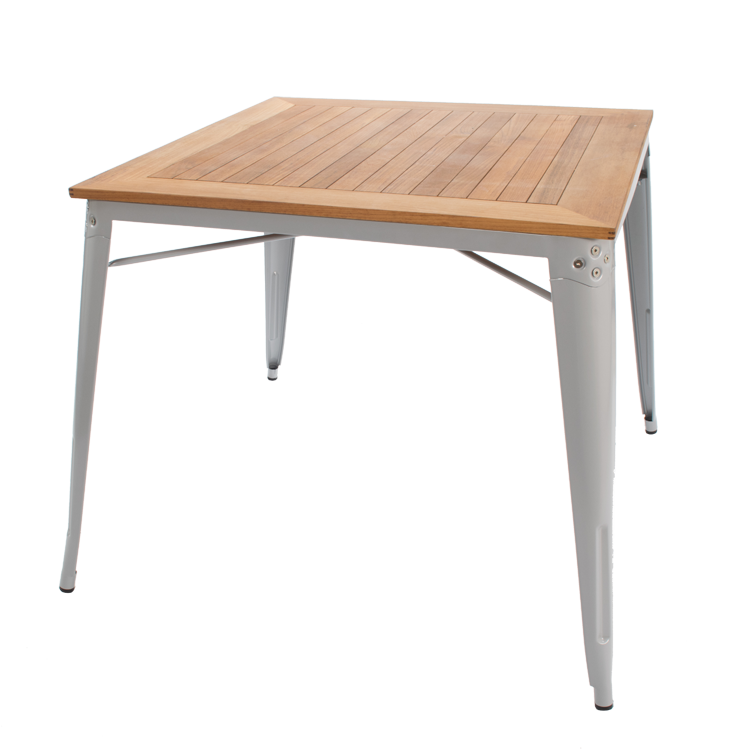 Xavier Pauchard style, Dining table Tolix style outdoor table grey